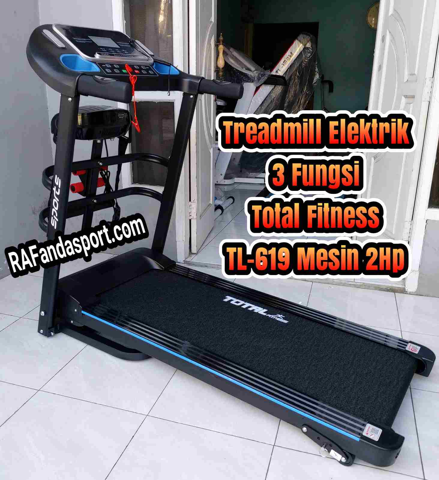 Treadmill Elektrik TL-619 Mesin 2Hp